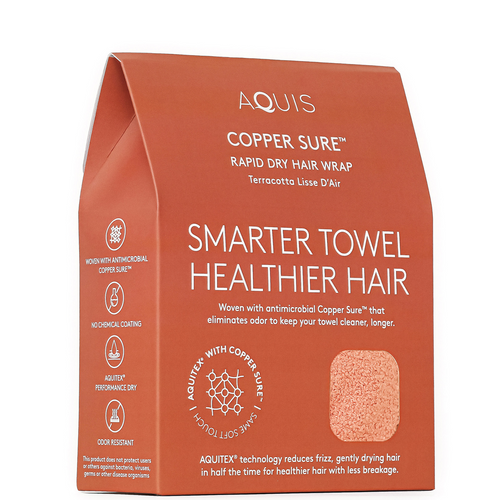 Aquis Anti Microbial Rapid Turban Copper