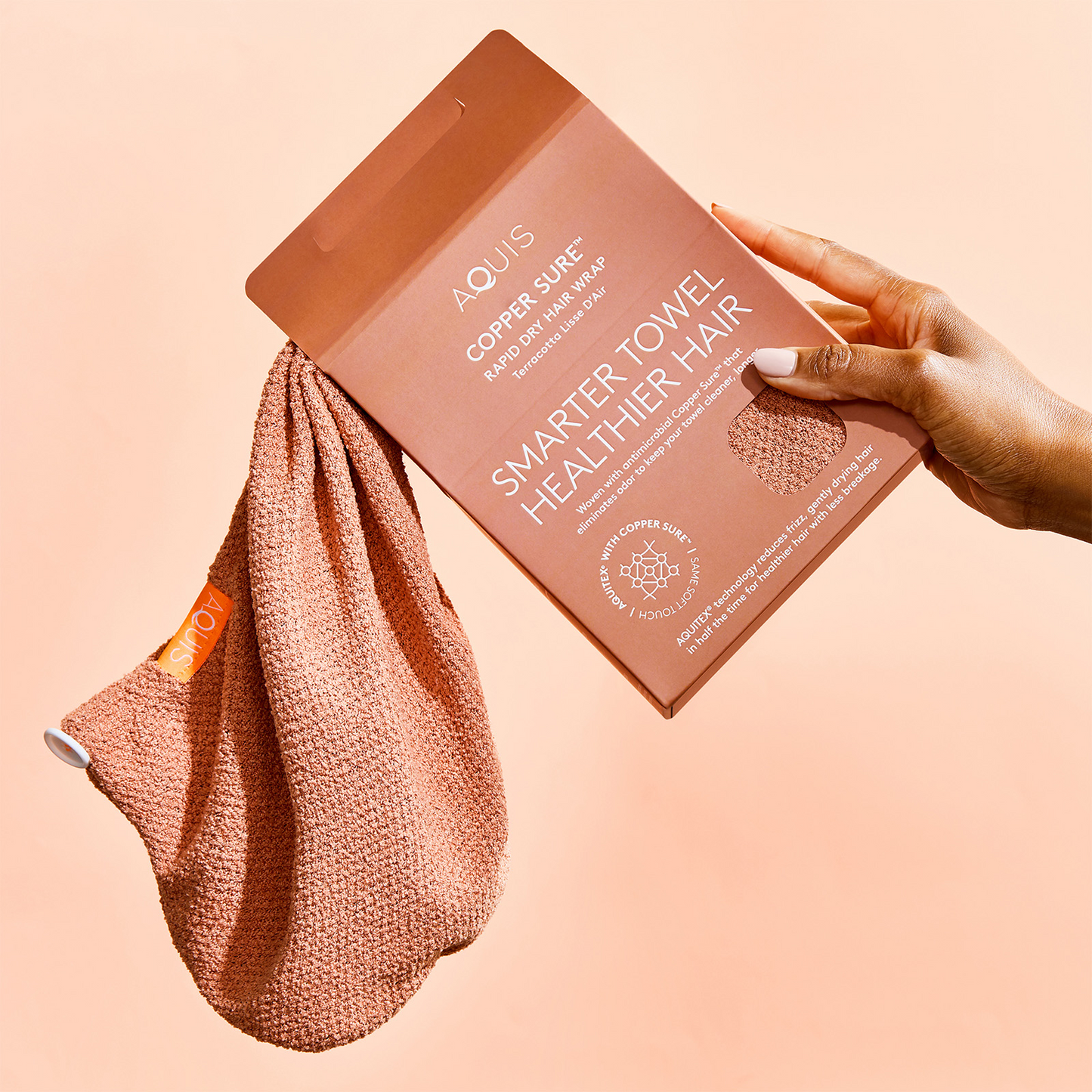 Aquis Anti Microbial Rapid Turban Copper